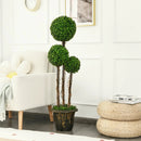 4 Feet Artificial UV Resistant Topiary Triple Ball Tree Plant by LJGDeals