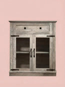 Modern Glass Door Cabinet – 3 Styles | Adjustable Shelves | Compact Storage Cupboard by 2Dropme