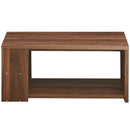 Coffee Table Sofa Side Table with Storage Shelves by LJGDeals
