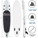10 feet Inflatable Stand Up Paddle Board with Paddle Pump by LJGDeals