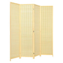 6 ft 4 Panel Portable Folding Room Divider Screen-Natural by LJGDeals