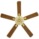 52 Inch Retro Ceiling Fan Light with Reversible Blades Remote Control by LJGDeals