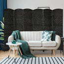 6.5Ft 6-Panel Weave Folding Fiber Room Divider Screen by LJGDeals