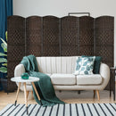6.5Ft 6-Panel Weave Folding Fiber Room Divider Screen by LJGDeals