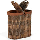 Handwoven Laundry Hamper Basket with 2 Removable Liner Bags by LJGDeals