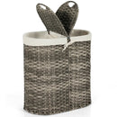 Handwoven Laundry Hamper Basket with 2 Removable Liner Bags by LJGDeals