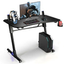 43.5 Inch Height Adjustable Gaming Desk with Blue LED Lights by LJGDeals