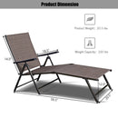 Adjustable Chaise Lounge Chair with 5 Reclining Positions by DirectDeals