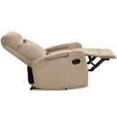 Recliner Chair Single Sofa Lounger with Arm Storage and Cup Holder for Living Room by LJGDeals