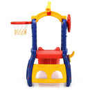 6-in-1 Freestanding Kids Slide with Basketball Hoop and Ring Toss by LJGDeals