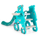 4-in-1 Foldable Baby Slide Toddler Climber Slide PlaySet with Ball