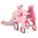 4-in-1 Foldable Baby Slide Toddler Climber Slide PlaySet with Ball