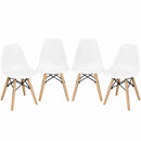 4 PCS Children Chair Set Medieval Style Dining Chairs with Wood Legs by LJGDeals