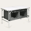 Height Adjustable Folding Camping Table-Gray by LJGDeals