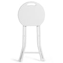 Set of 4 18 Inch Collapsible Round Stools with Handle by LJGDeals