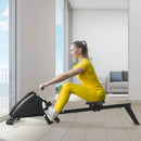 Foldable Magnetic Quiet Operated Fitness Rowing Machine with 10 Level Adjustable Resistance by LJGDeals