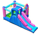 Inflatable Bounce Castle with Dual Slides and Climbing Wall without Blower by LJGDeals