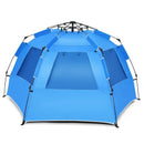 3-4 Person Easy Pop Up Beach Tent UPF 50+ Portable Sun Shelter by DirectDeals