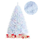 6 Feet Iridescent Tinsel Artificial Christmas Tree with 792 Branch Tips by LJGDeals
