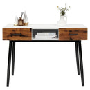42 Inch Industrial Console Table with 2 Drawers for Entryway Hallway by LJGDeals