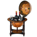23 Inch Globe Wine Bar Stand for Dining Room and Living Room-Coffee by LJGDeals