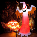8 Feet Halloween Inflatable Ghost with Rotatable Flame LED Lights by LJGDeals