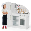 Kids Kitchen Playset Pretend Play Cooking Set with Vivid Faucet and Telephone by LJGDeals