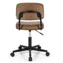 PU Leather Adjustable Office Chair Swivel Task Chair with Backrest by LJGDeals
