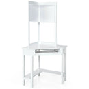 Corner Computer Desk with Hutch and Storage Shelves by LJGDeals
