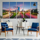 Dallas City Lights Large Wall Art Dallas Cityscape Canvas