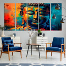 Colorful Buddha Wall Art – Framed Abstract Portrait Canvas by MyGreatCanvas | Canvas Wall Art Prints | Photo Prints & Wall Decor