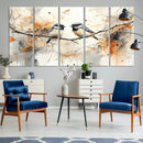 Beautiful Birds Wall Art – Framed Watercolor Branch Canvas by MyGreatCanvas | Canvas Wall Art Prints | Photo Prints & Wall Decor