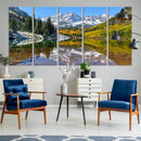 Maroon Bells Wall Art – Framed Snowy Mountain Canvas by MyGreatCanvas | Canvas Wall Art Prints | Photo Prints & Wall Decor