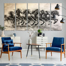 Galloping Horses Wall Art Canvas Print – Framed Wild