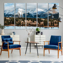 Grand Teton Park Wall Art Canvas Print – Framed Alpine Lake