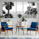 Palm Trees Wall Art Canvas Print – Framed Coastal Ocean