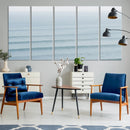 Ocean Waves Wall Art Canvas Print – Framed Solo Surfer Wave