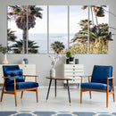 Coastal Palm Trees Wall Art Canvas Print – Framed Ocean
