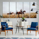 Western Cowboys Wall Art Canvas Print – Rustic Prairie