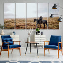 Cowboy Wall Art Canvas Print – Framed Western Rustic Ranch
