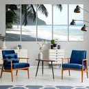 Tropical Beach Wall Art Canvas Print – Framed Serene Ocean by MyGreatCanvas | Canvas Wall Art Prints | Photo Prints & Wall Decor