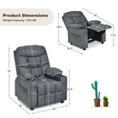 Kids Recliner Chair with Cup Holder and Footrest for Children by LJGDeals