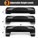 31 Inch Adjustable Exercise Aerobic Stepper with Non-Slip Pads-Gray by LJGDeals