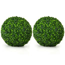Artificial Boxwood Topiary Ball Tree Set - 15.7 Inch (2 Pieces) by DirectDeals