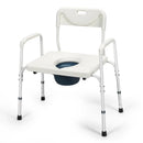 3-in-1 Bedside Commode Portable Toilet with Adjustable Height by LJGDeals