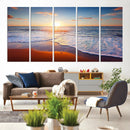 Tropical Ocean Sunset Wall Art Canvas Print, Golden Beach by MyGreatCanvas | Canvas Wall Art Prints | Photo Prints & Wall Decor