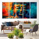 Colorful Buddha Wall Art – Framed Abstract Portrait Canvas by MyGreatCanvas | Canvas Wall Art Prints | Photo Prints & Wall Decor