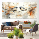 Beautiful Birds Wall Art – Framed Watercolor Branch Canvas by MyGreatCanvas | Canvas Wall Art Prints | Photo Prints & Wall Decor