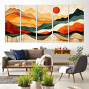 Abstract Mountain Wall Art – Framed Colorful Landscape by MyGreatCanvas | Canvas Wall Art Prints | Photo Prints & Wall Decor