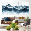 Snowy Peaks Wall Art – Framed Misty Mountain Canvas Artwork by MyGreatCanvas | Canvas Wall Art Prints | Photo Prints & Wall Decor